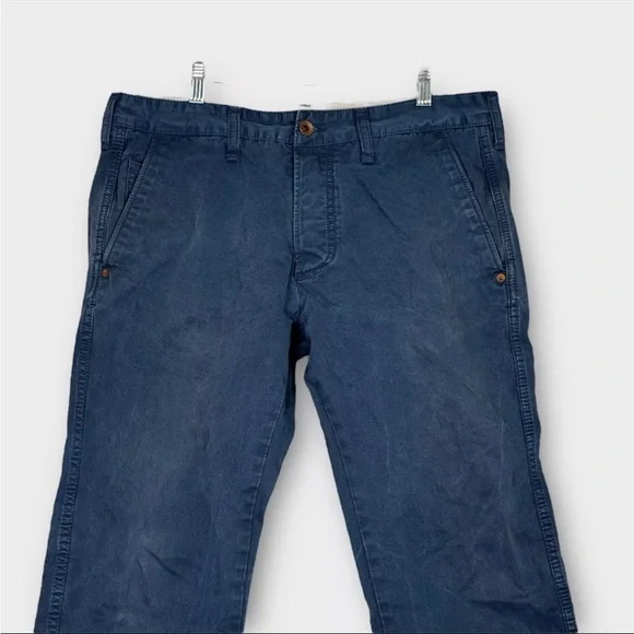 Edwin 55 Chino French Twill Pants 10 Oz Ultra Marine Mens W32 L33 Navy Blue - Picture 3 of 16